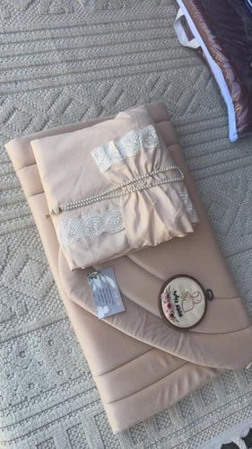 طقم صلاة + سجاد مع شرشف مرد ربطة