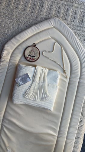 طقم صلاة + سجاد مع شرشف مرد ربطة