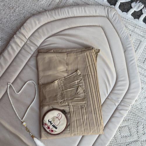 طقم صلاة + سجاد مع شرشف مرد ربطة