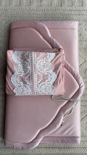 طقم صلاة سحاب + سجاد مع شرشف سحاب