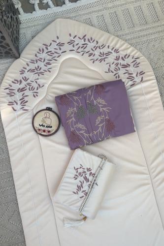 طقم صلاة فخم بنفسجي جدا سحاب