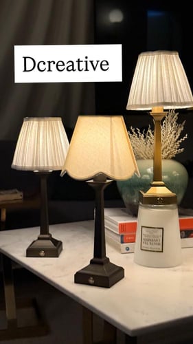 ابجورة طاولات ذهبي مطفي بطول 33سم