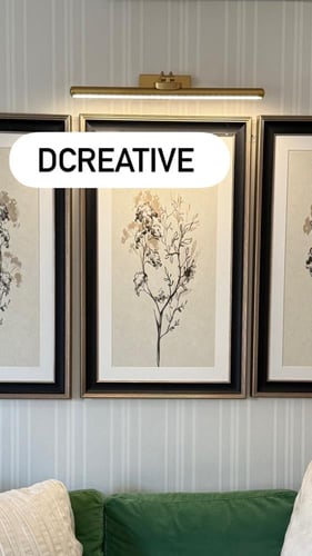 اضاءة لوحات مقاس 56 سم ذهبي