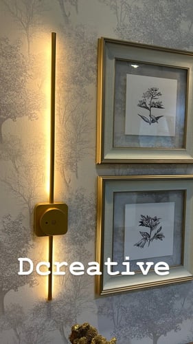 اضاءة خطية ذهبي ببطارية ذاتية متحركة