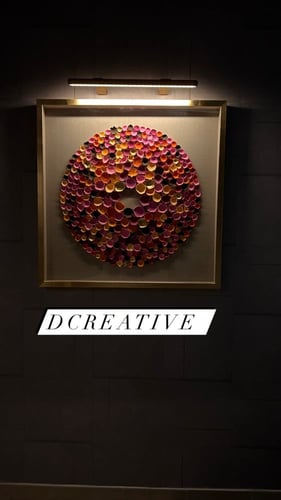 اضاءة لوحات ذهبي مقاس 58 سم