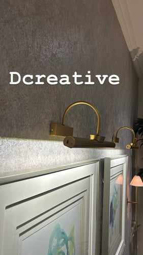 اضاءة لوحات شكل نصف اسطواني 50 سم ذهبي