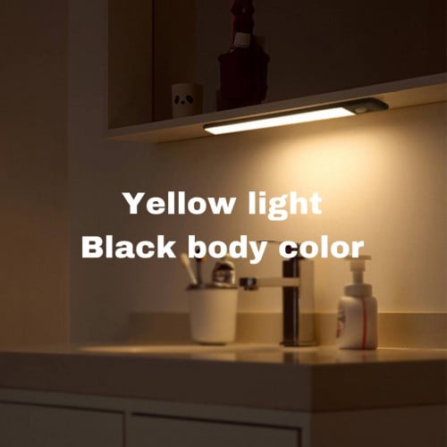 اضاءة ليد هيكل اسود لون الاضاءة اصفر 40 سم