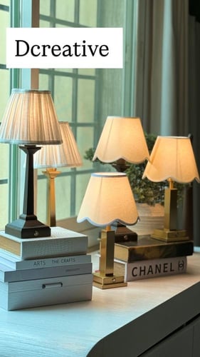 ابجورة طاولات ذهبي مطفي بطول 40 سم