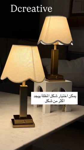 ابجورة طاولات ذهبي مطفي بطول 33سم