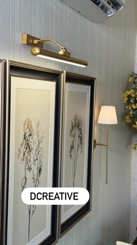 اضاءة لوحات مقاس 56 سم ذهبي