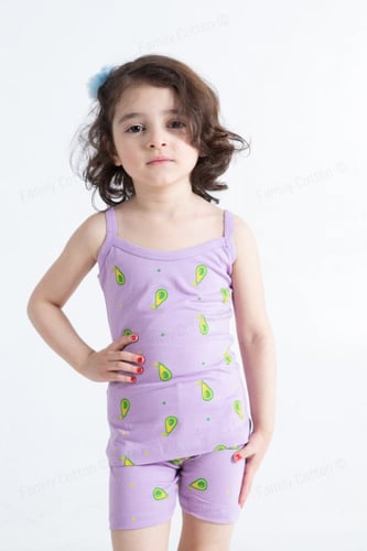 طقم بناتي مطبع تصميم FRUIT