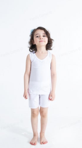 طقم بناتي داخلي بحمالات عريضة