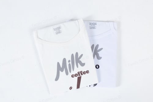 طقم بناتي مطبع تصميم MILK