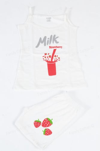طقم بناتي مطبع تصميم MILK
