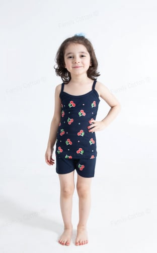 طقم بناتي مطبع تصميم FRUIT