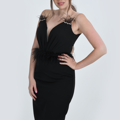 فستان اكريب