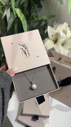 عقد لؤلؤ فضة925