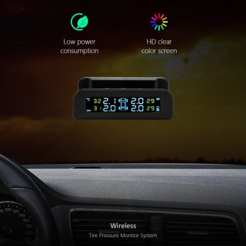 جهاز مراقبة ضغط إطارات السيارة بالطاقة الشمسية مع...