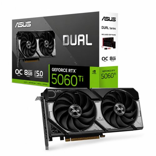 ASUS Dual GeForce RTX 5060 Ti OC 8GB GDDR7 | كرت ش...