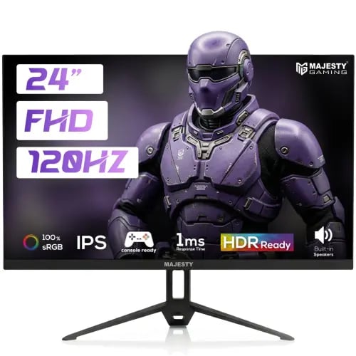 شاشة ألعاب MAJESTY 24 بوصة FHD 120Hz IPS | 1ms | H...