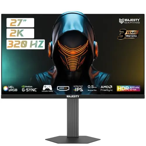 شاشة قيمنق MAJESTY 27 بوصة QHD 320Hz Fast IPS | 0....