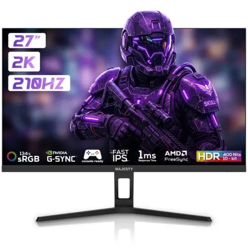 شاشة ألعاب MAJESTY 27 بوصة QHD 210Hz Ultra Fast IP...