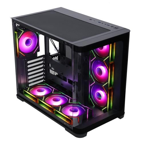Egeira Gaming Case Vulcan - 7 ARGB Fans Black
