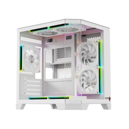 DOST60ECO ARGB ATX Case WHITE كيس ابيض مع ريموت تح...