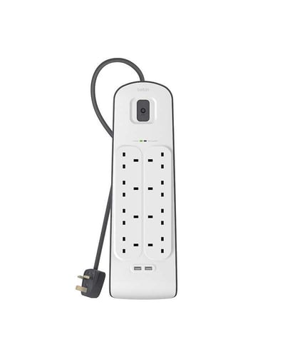 توصيله 8 مداخل طاقة ومنفذين USB طول 2 متر بيلكن