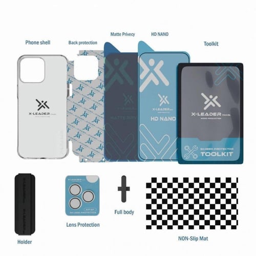 بكج حماية 6 في 1 اكس ليدر ECO لايفون 17 برو ماكس