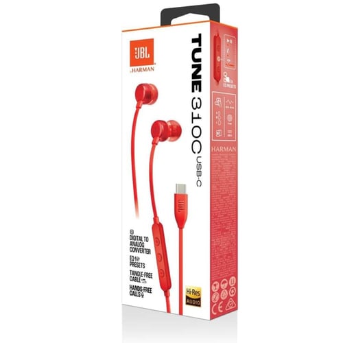 سماعات اذن سلكية 310C بمنفذ USB-C تون من جي بي ال...