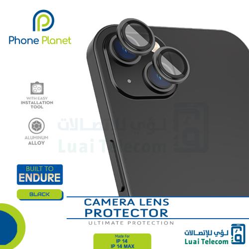عدسات حماية كاميرا ايفون 14 / 14 بلس لون أسود- Pho...