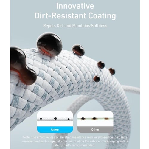 كيبل تايب سي تايب سي 240 واط من انكر 1 متر اسود