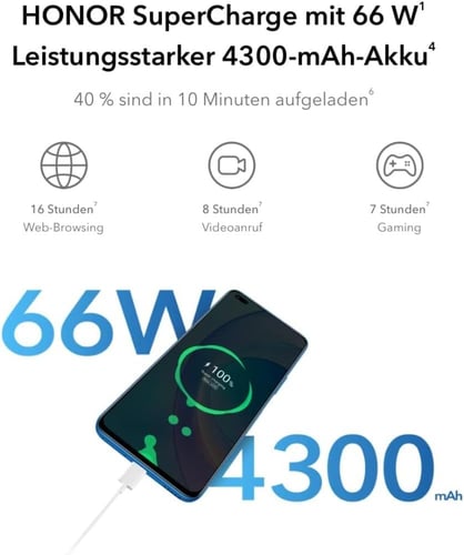هونر 50 لايت 128GB رام 6GB ازرق