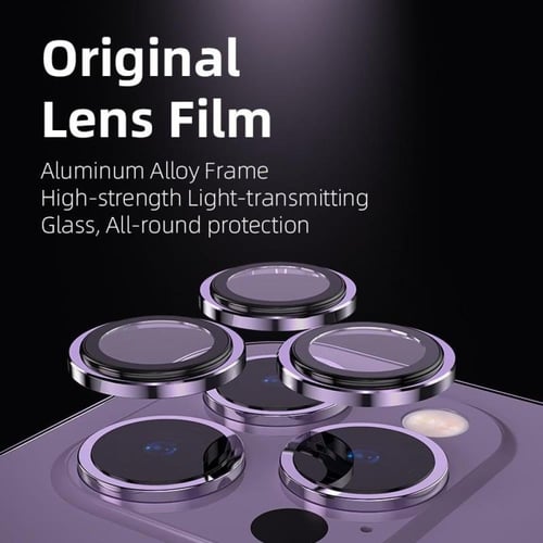 عدسات حماية كاميرا ايفون 14 برو/ برو ماكس لون أسود...