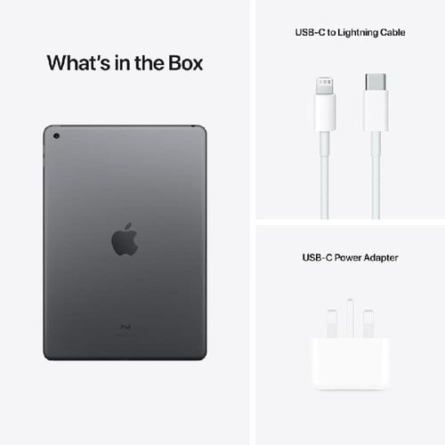 ابل آيباد 10.2 الجيل التاسع Wi‎-‎Fi 64GB رمادي فلك...