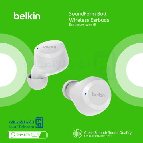 سماعات اذن لاسلكية ساوند فورم بولت من بيلكن بتقنية...