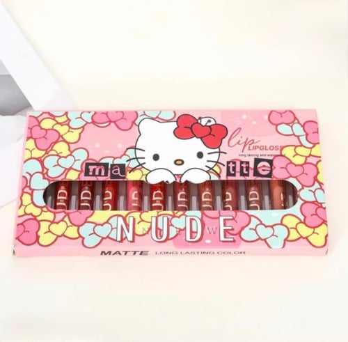 ١٢ matte lip gloss هيلوكيتي