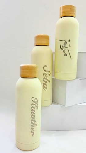 مق استيل محفور بالليزر