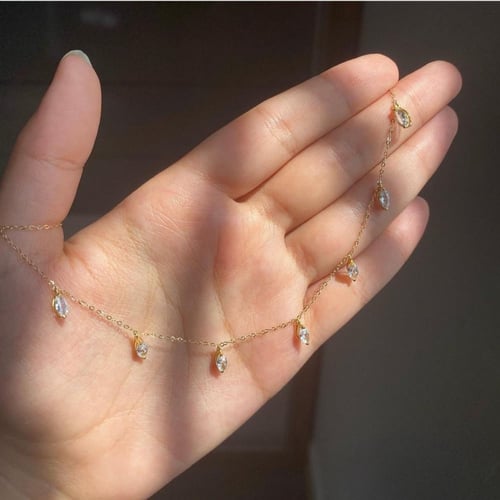 تشوكر ماركيز 7 حبات , الوزن 1.9 g ذهب عيار ١٨