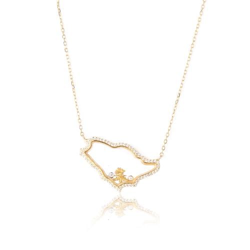 سلسال خريطة زجاجية