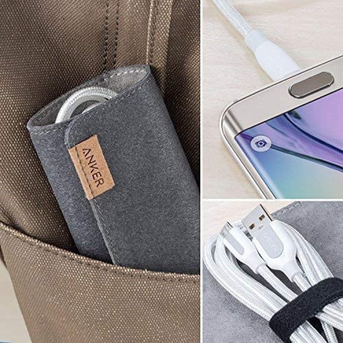 كيبل أنكر مايكرو يو اس بي باور لاين بلس 3 متر ذهبي