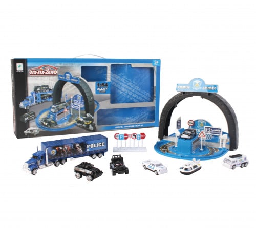 الشاحنة و المدار - سيارة الشرطة