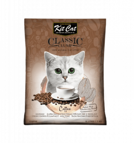 رمل قطط كت كات 10 لتر قهوه