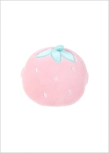 سلسلة الفواكة - وسادة يد على شكل فراولة - 10 سم