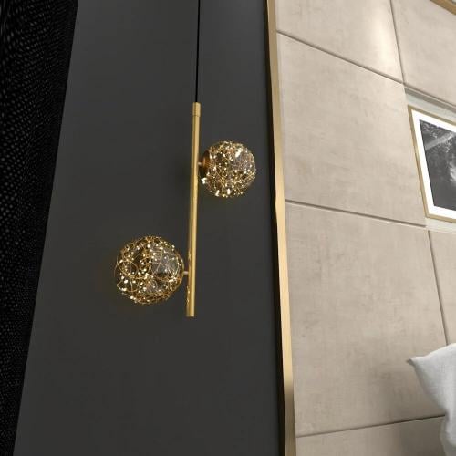 إضاءة ليد ذهبية معلقه طويله نقط مضيئة