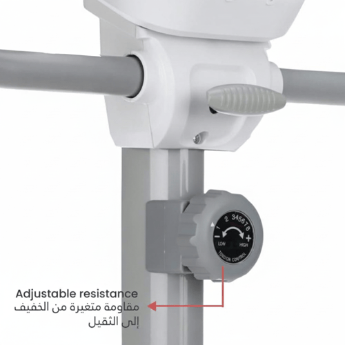 دراجة تمارين مغناطيسي من لوجيجيا ابيض يتحمل 120-15...