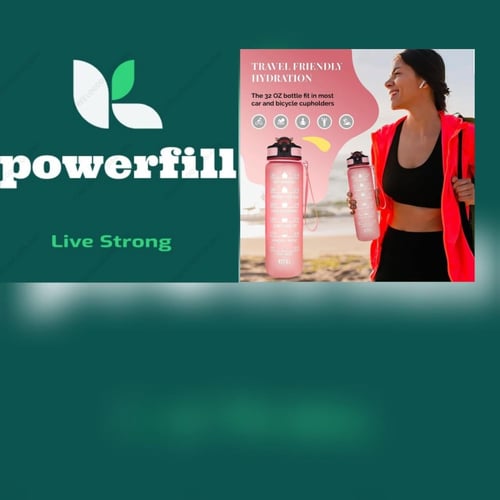 زجاجة مياه تريتان الاصلية التحفيزية مع شفاطة، مانع...