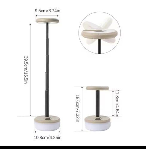 مصباح تخييم تلسكوبي محمول من Toby's CPL-T42.