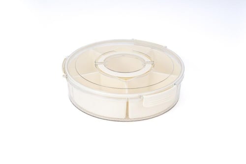 صينية تقدم بلاستيك مع غطاء الفواكة و المكسرات مكون...